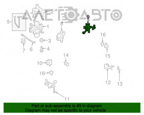 Supapa de suspensie pneumatică pentru Lexus LS460 LS600h 07-12