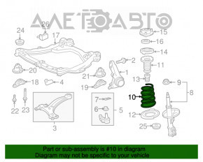 Arcul de suspensie frontal stânga pentru Lexus ES350 07-12