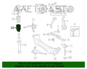 Пружина передняя левая Lexus IS200 IS300 99-05