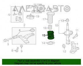 Arcul de suspensie din față dreapta Toyota Prius 50 16-