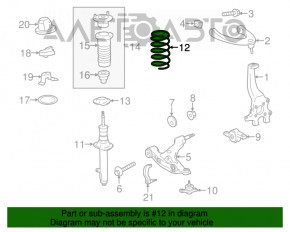 Arcul de suspensie din față dreapta pentru Lexus IS 14-20 awd