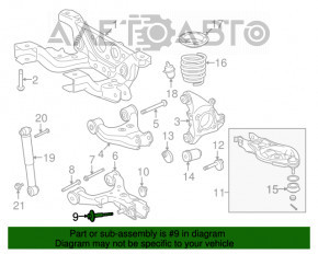 Filet de direcție Toyota Sequoia 08-16, mic.