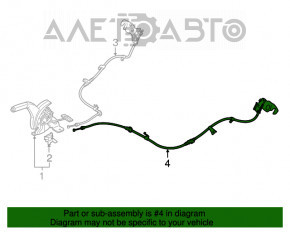 Cablu frână de mână stânga Mitsubishi Outlander 14-21 FWD nou OEM original