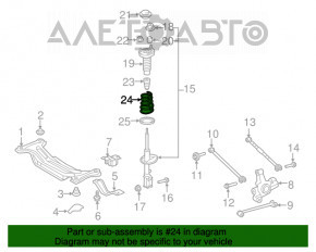 Arc spate stânga Toyota Camry v50 12-14 SUA LE rigiditate sin.