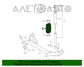 Arc spate stânga Toyota Prius 30 14-15 rigiditate verde roz.