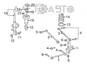 Arc spate dreapta Toyota Highlander 01-07 AWD