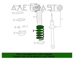 Arc spate dreapta Lexus LS460 LS600h 07-12