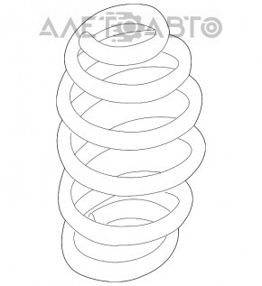 Пружина задняя правая Lexus CT200h 11-17 жесткость бел. син.