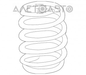 Пружина задняя правая Lexus NX200t NX300 NX300h 15-21 FWD