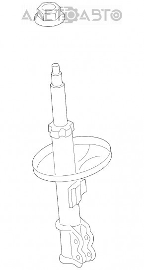 Стойка амортизатора в сборе передняя правая Lexus ES350 07-09