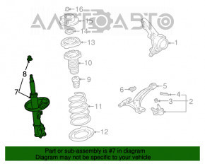 Амортизатор передний правый Lexus RX300/330/350 04-09