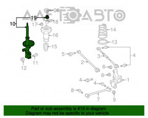 Suport amortizor asamblat spate dreapta Toyota Highlander 01-07 AWD