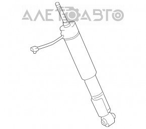 Amortizor pneumatic spate dreapta Lexus GX470 03-09 nou original OEM