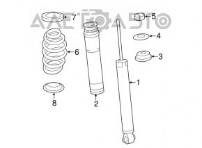 Amortizor spate dreapta Lexus CT200h 11-17