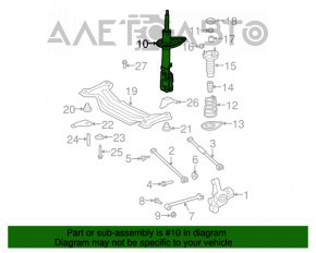 Amortizor spate dreapta pentru Lexus ES350 07-12, nou, original