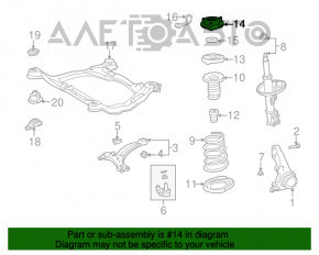 Стойка амортизатора в сборе передняя правая Lexus RX300 98-03