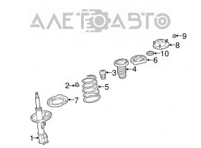 Suport amortizor spate dreapta Toyota Highlander 01-07