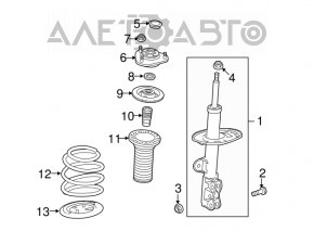 Suport amortizor fata dreapta Lexus CT200h 11-17 nou original OEM