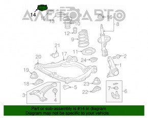 Опора передняя правая Lexus ES350 07-12