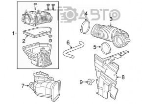 Conducta de aer de la filtru pentru Dodge Challenger 11- 5.7