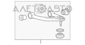 Maneta superioară frontală stângă Toyota Sequoia 08-16