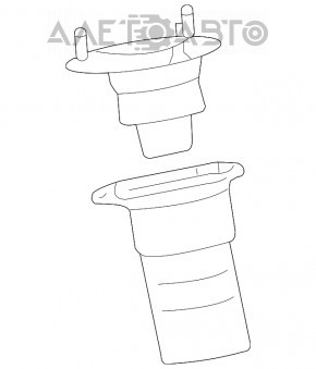 Suport amortizor față dreapta Lexus LS460 07-12 rwd nou OEM original