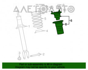 Suport amortizor față stânga Lexus LS460 07-12 rwd nou OEM original