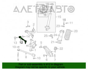 Bara de reglare spate dreapta pentru Lexus IS200 IS300 99-05