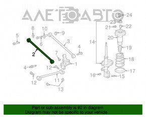 Maneta transversală spate stânga Lexus RX300 RX330 RX350 RX400h 04-09 4WD