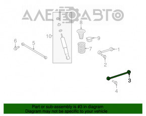 Maneta longitudinală spate stânga Lexus GX470 03-09