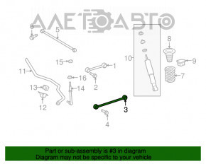 Maneta longitudinală spate stânga Lexus GX470 03-09