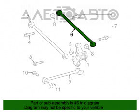 Рычаг развальный задний правый Lexus RX300 RX330 RX350 RX400h 04-09 FWD