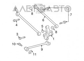 Maneta de cambra spate dreapta Lexus RX300 RX330 RX350 RX400h 04-09 FWD MASUMA