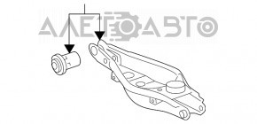 Maneta inferioara pentru arc, spate dreapta Toyota Rav4 13-18 nou original OEM