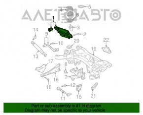 Maneta inferioară a arcului din spate dreapta Toyota Rav4 13-18 nou OEM original