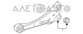 Maneta longitudinală spate dreapta pentru Lexus CT200h 11-17, silentbloc rupt, ruginit.