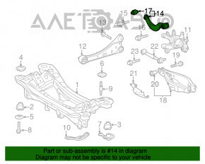 Maneta superioară stânga spate Lexus CT200h 11-17 nouă originală OEM