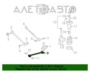 Maneta longitudinală spate dreapta Toyota Solara 2.4 04-08 nouă OEM originală