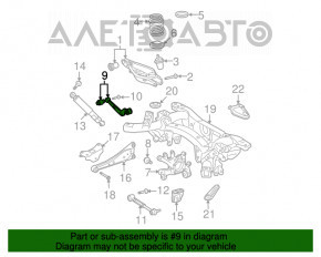 Maneta superioară din spate, dreapta, pentru Toyota Rav4 13-18, nouă, originală OEM