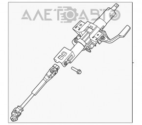 Рулевая колонка Nissan Sentra 20- с карданчиком