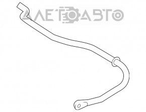 Stabilizator spate pentru Lexus RX300 RX330 RX350 RX400h 04-09 4WD, nou, original OEM.