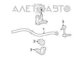 Кронштейн стабилизатора передний правый Lexus GS300 GS350 GS430 GS450h 06-07 rwd