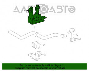 Suportul de fixare a stabilizatorului frontal dreapta pentru Lexus IS 14-20