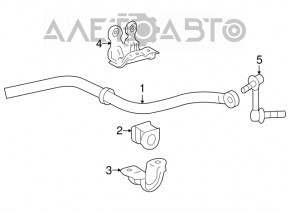 Тяга стабилизатора передняя левая Lexus GS300 GS350 GS430 GS450h 06-11 rwd новый OEM оригинал