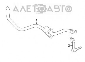 Bară stabilizatoare față stânga pentru Lexus IS250 IS300 IS350 06-13 AWD