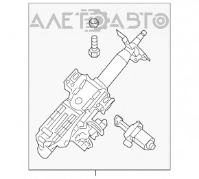 Рулевая колонка Nissan Murano z52 15-18 с сервоприводом