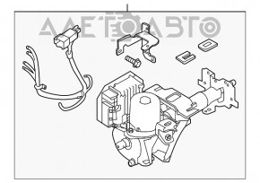 Volanul cu servodirecție electrică pentru Nissan Leaf 13-17 are un cip defect.