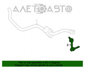 Bară stabilizatoare față stânga pentru Lexus IS250 IS300 IS350 06-13 AWD, nou, original OEM