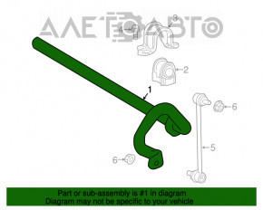 Stabilizatorul frontal Toyota Camry v70 18-26mm