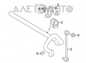 Stabilizatorul frontal Toyota Camry v70 18-26mm